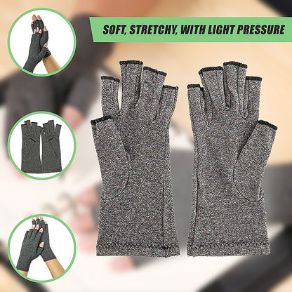 Medium arthritis gloves by Hlpmedical, compression support for fingers, hands, wrist, and joints in a health and wellbeing setting.