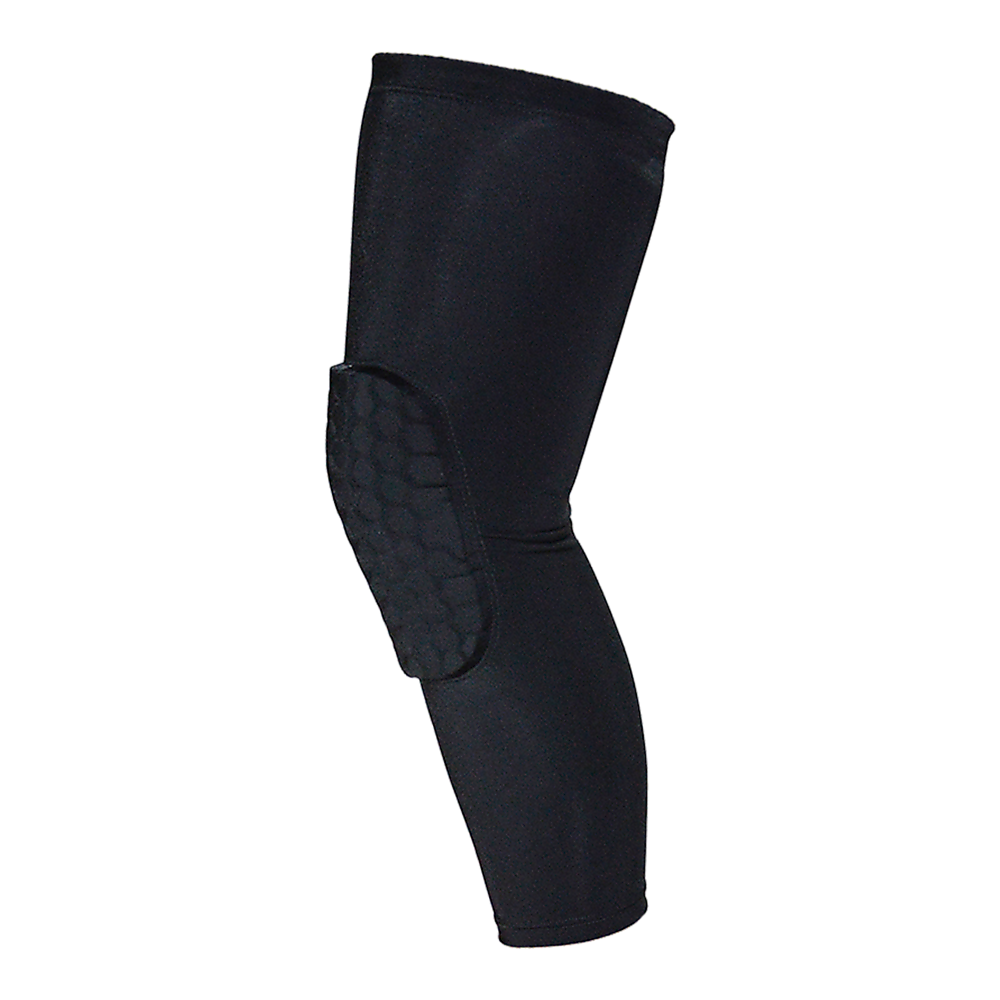 Hlpmedical knee sleeve compression support brace for sports, running, gym, and injury protection, shown on a person's knee.