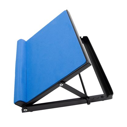 Hlpmedical adjustable slant board stretching ramp for calves and ankles, used for yoga, Pilates, and fitness exercises.
