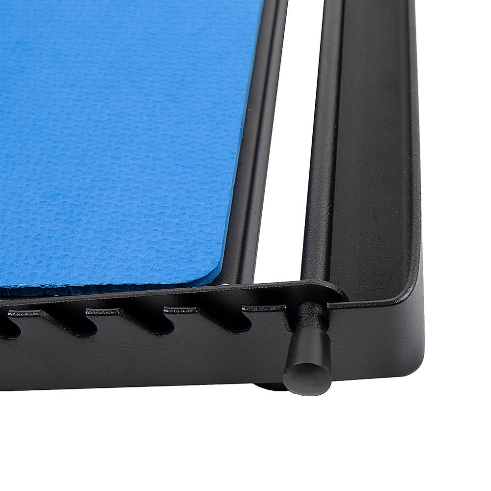 Hlpmedical adjustable slant board for calf and ankle stretching, features a wooden incline for yoga and fitness exercises.