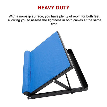 Hlpmedical adjustable slant board stretching ramp for calf and ankle exercises, used in yoga and fitness routines.