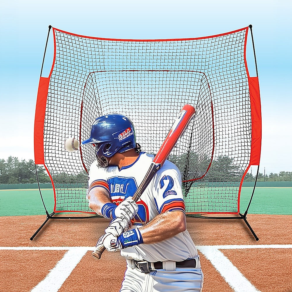 Hlpmedical portable baseball training net stand for softball and tennis practice, lightweight gym equipment for sports training.