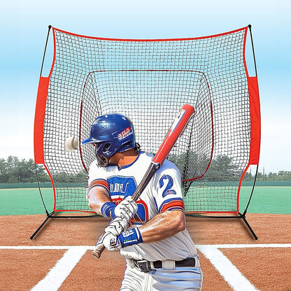 Hlpmedical portable baseball training net stand for softball and tennis practice, lightweight gym equipment for sports training.