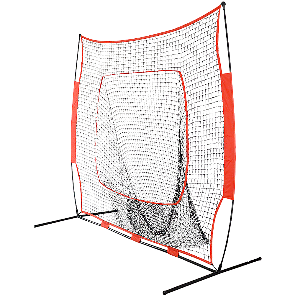 Hlpmedical portable baseball training net stand for softball practice, suitable for sports, tennis, and fitness training.