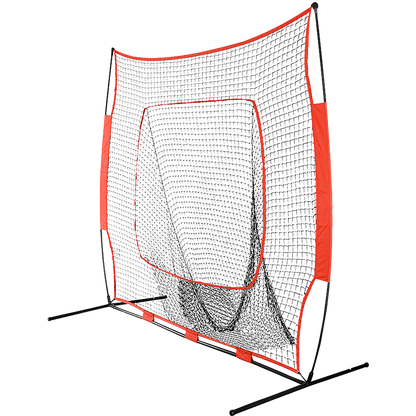 Hlpmedical portable baseball training net stand for softball practice, suitable for sports, tennis, and fitness training.