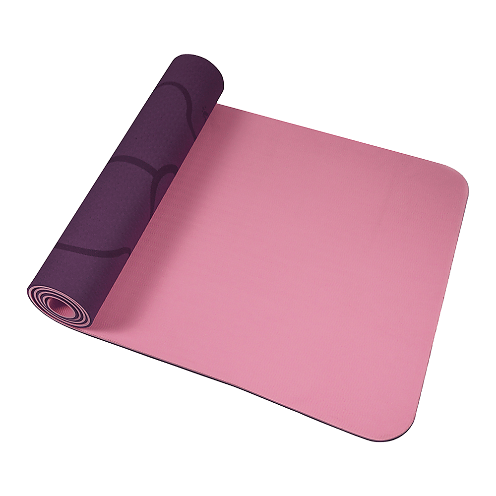 Hlpmedical 8mm TPE yoga mat with dual layer non-slip surface for exercise, fitness, gym, and Pilates workouts.