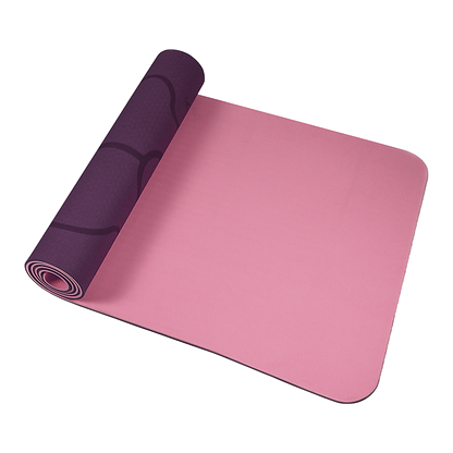 Hlpmedical 8mm TPE yoga mat with dual layer non-slip surface for exercise, fitness, gym, and Pilates workouts.
