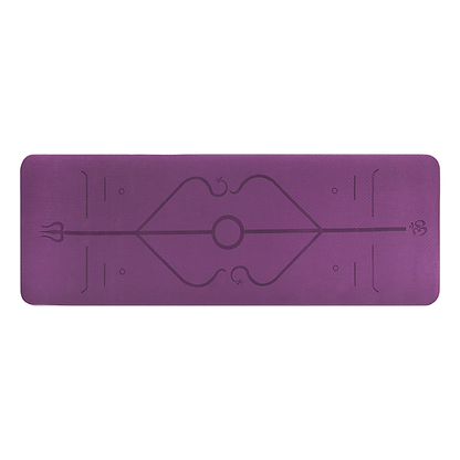 Hlpmedical 8mm TPE yoga mat with non-slip dual layer surface for exercise, fitness, gym, and Pilates workouts.