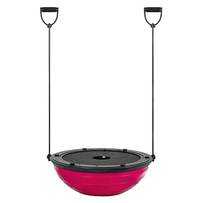 Hlpmedical yoga balance trainer exercise ball with pump and resistance bands for core, arm, and leg workouts, suitable for yoga and fitness.
