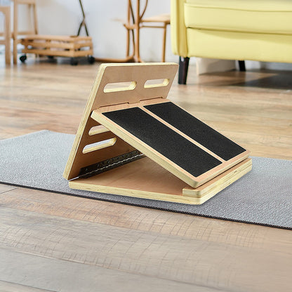 Hlpmedical slant board calf stretcher for incline stretching, used in Egoscue Method for flexibility and muscle relief.