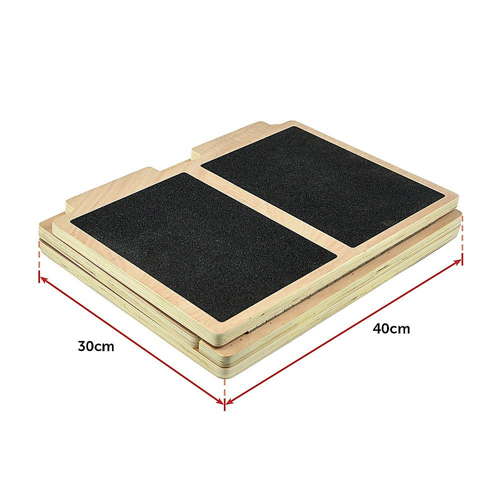 Hlpmedical slant board calf stretcher used for incline stretching in yoga and fitness routines, aiding flexibility and muscle relief.