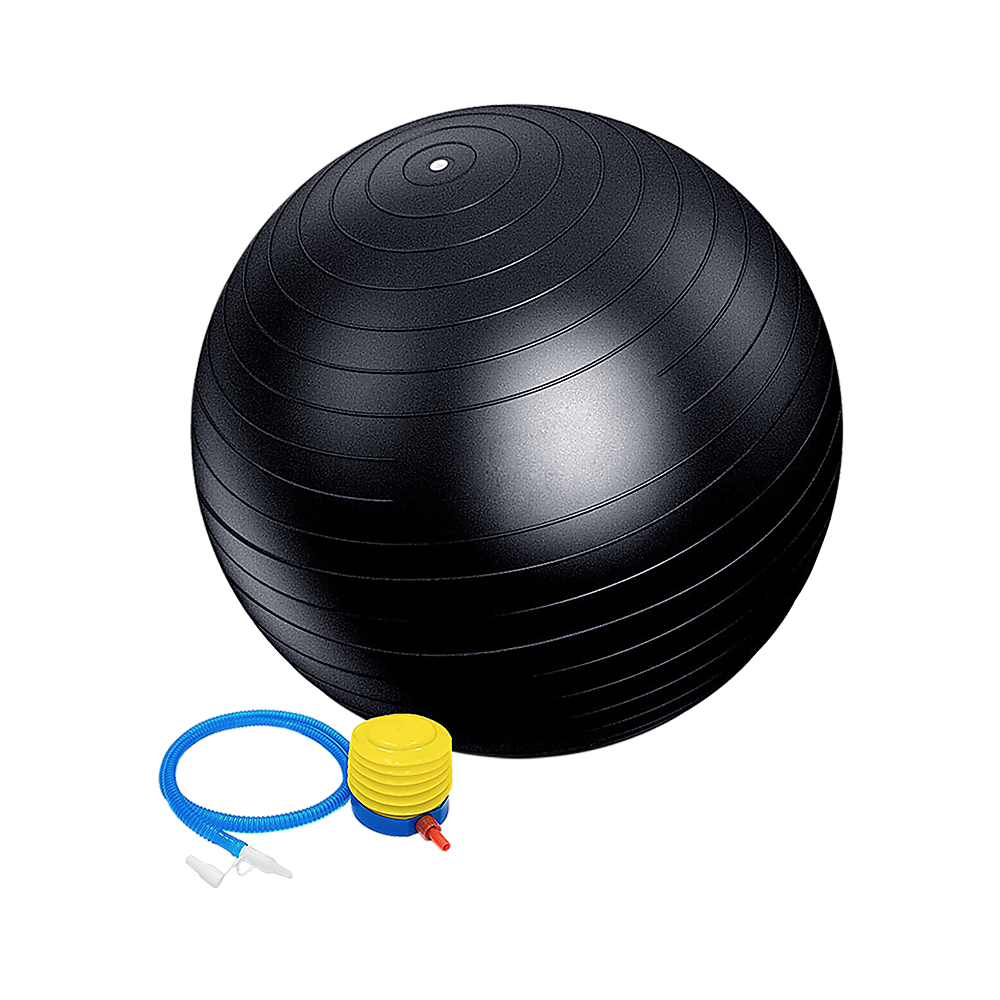 Hlpmedical 75cm static strength exercise stability ball with pump for yoga, Pilates, and gym workouts in a fitness setting