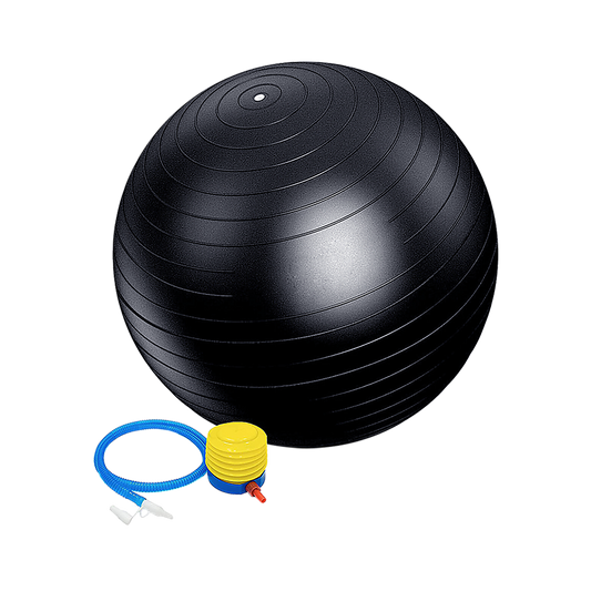 Hlpmedical 75cm static strength exercise stability ball with pump for yoga, Pilates, and gym workouts in a fitness setting