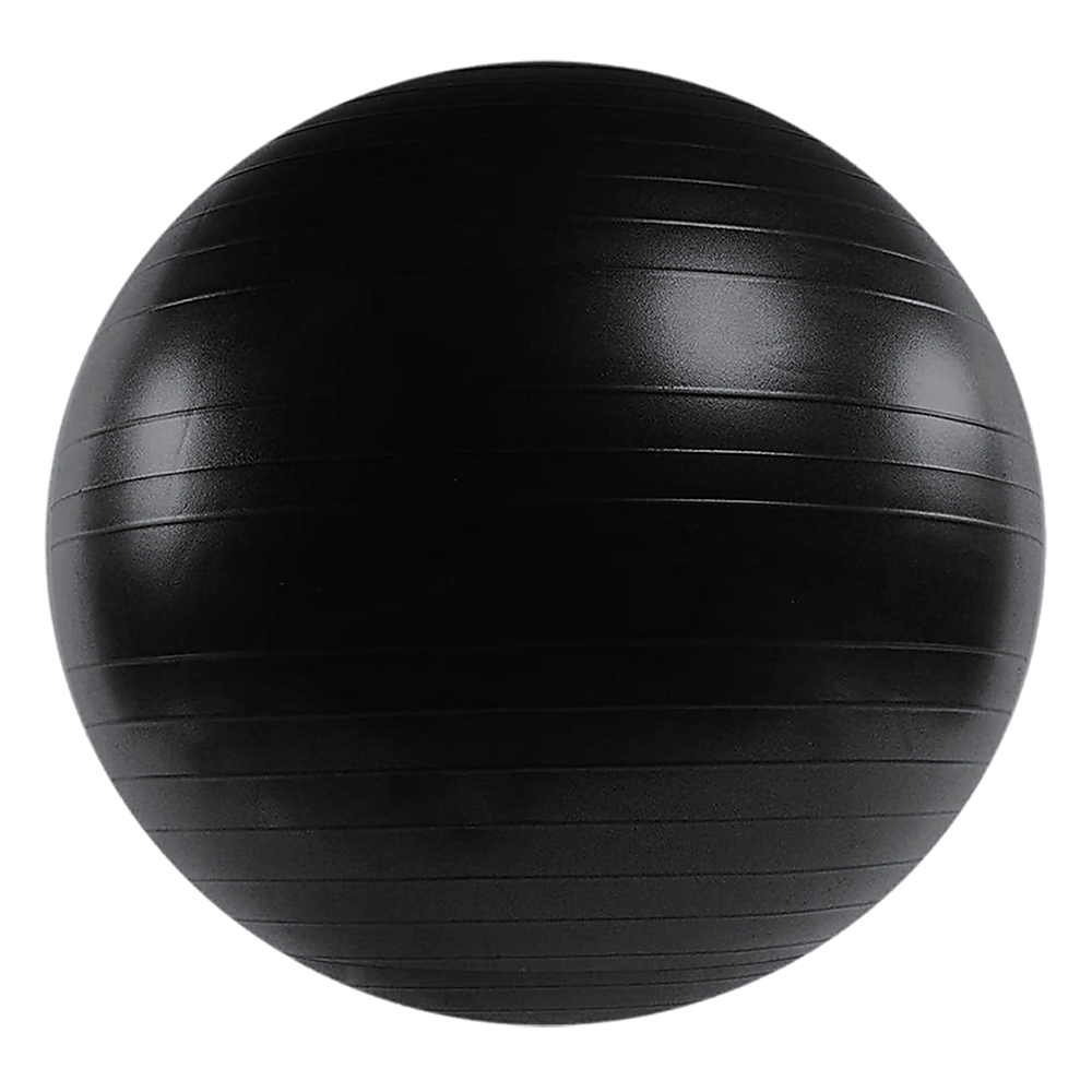Hlpmedical 75cm static strength exercise stability ball with pump, used for yoga, Pilates, and fitness workouts.