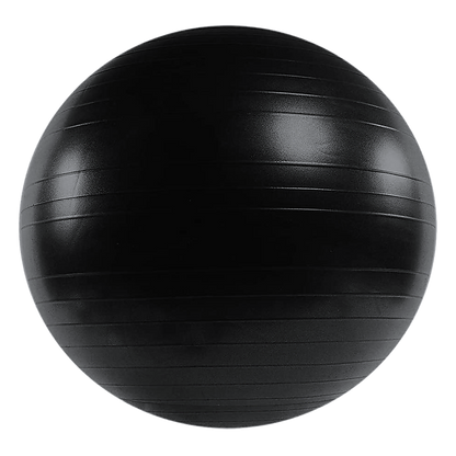 Hlpmedical 75cm static strength exercise stability ball with pump, used for yoga, Pilates, and fitness workouts.