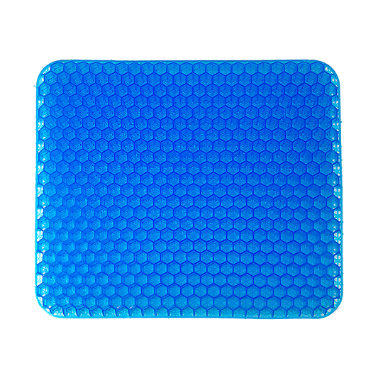 Hlpmedical gel chair seat cushion for lower back pain relief, suitable for wheelchair, car, or office use, with supportive gel padding.