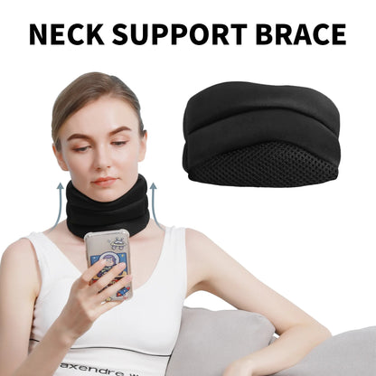 Adjustable V-shape neck brace by Hlpmedical for cervical spine support, pain relief, and posture correction.