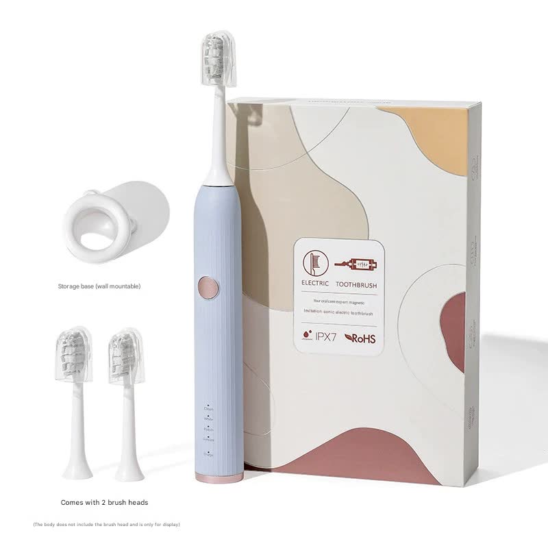Blue Advanced Sonic Electric Toothbrush by Hlpmedical with 8 cleaning modes and long-lasting battery for gentle, effective oral care.