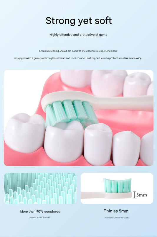 Green Hlpmedical Advanced Sonic Electric Toothbrush with 8 modes, long battery life, and gentle, effective cleaning in a sleek design.