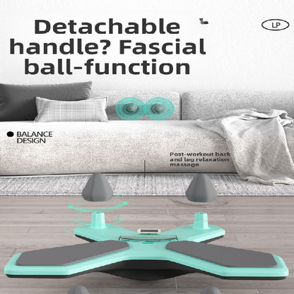 Hlpmedical black multi-functional balance board with timer for core training, abdominal strength, and home fitness exercises.