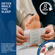 Hlpmedical Detox Foot Pads Australia, 14-pack, natural cleansing foot pads for detox and relaxation on a white background.
