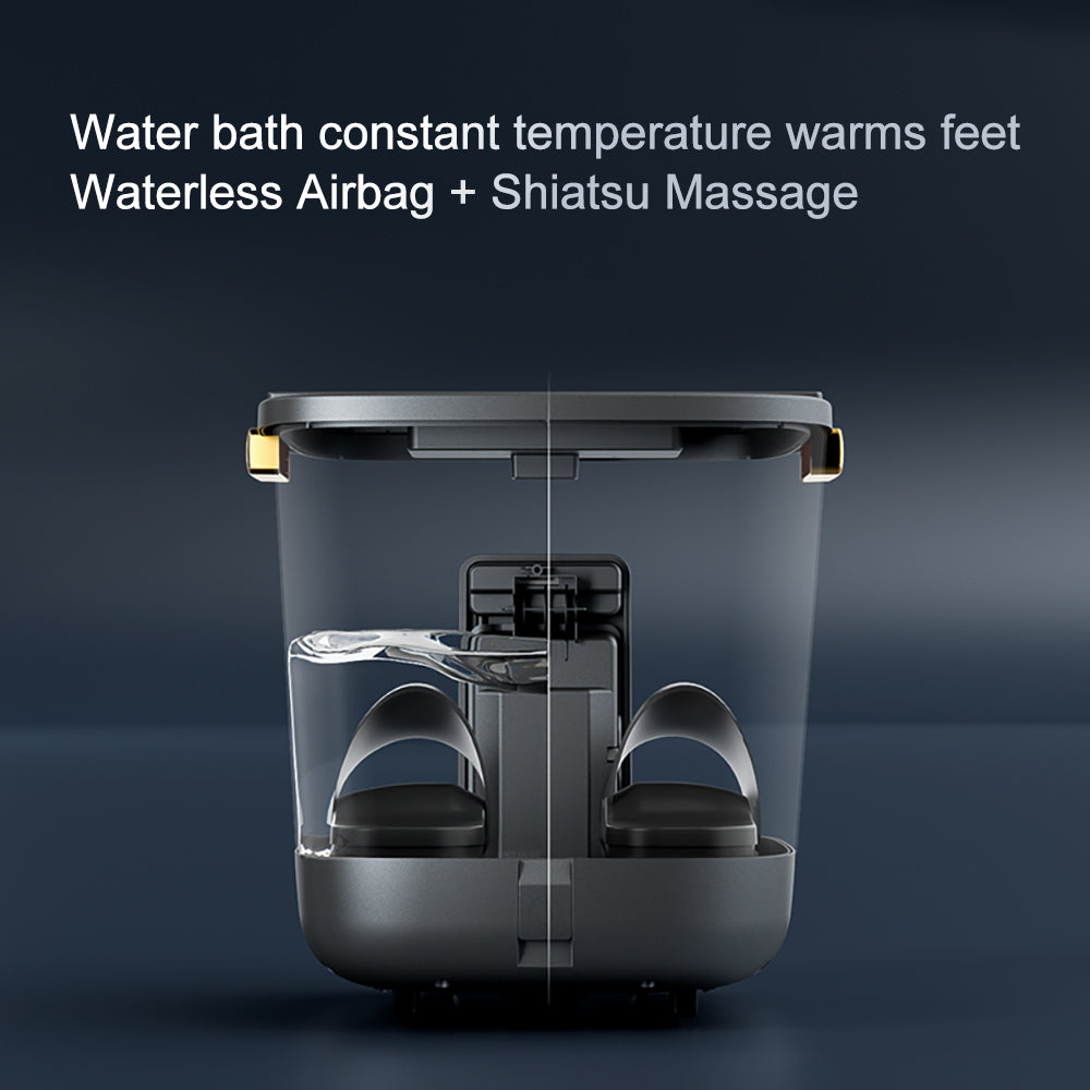 Hoper Layer Foot SPA Airbag Squeezing Foot Massager by Hlpmedical, dry and wet dual-use foot bath with airbags and control panel.