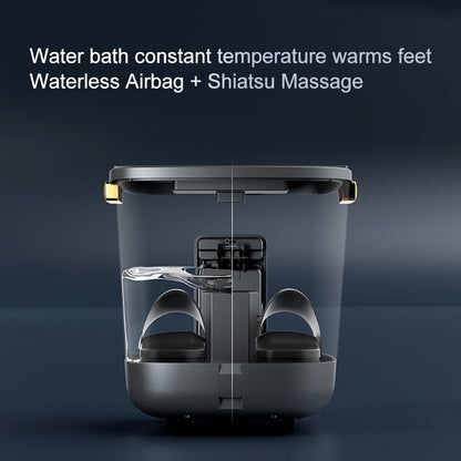 Hoper Layer Foot SPA Airbag Squeezing Foot Massager by Hlpmedical, dry and wet dual-use foot bath with airbags and control panel.