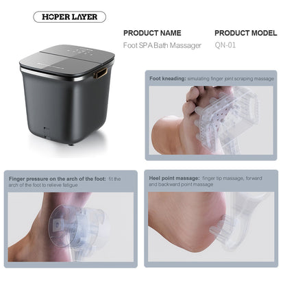 Hoper Layer Foot SPA Airbag Squeezing Foot Massager by Hlpmedical, dry and wet dual-use foot bath with airbags, for foot care relaxation.