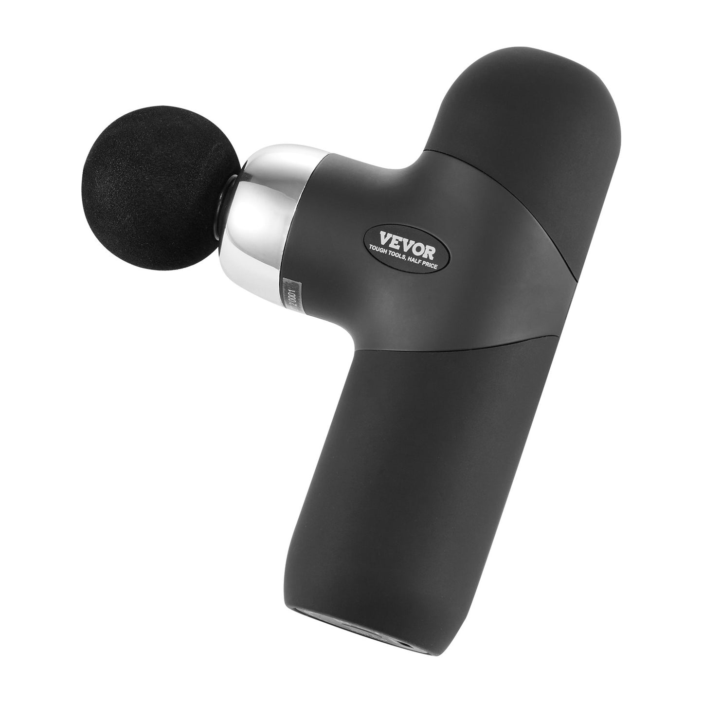Hlpmedical deep tissue massage gun with four speed levels and four massage heads for muscle relief and relaxation.