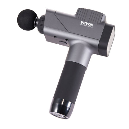 Hlpmedical deep tissue massage gun with 8 speed levels, 6 massage heads, handheld electric muscle massager for pain relief and relaxation.