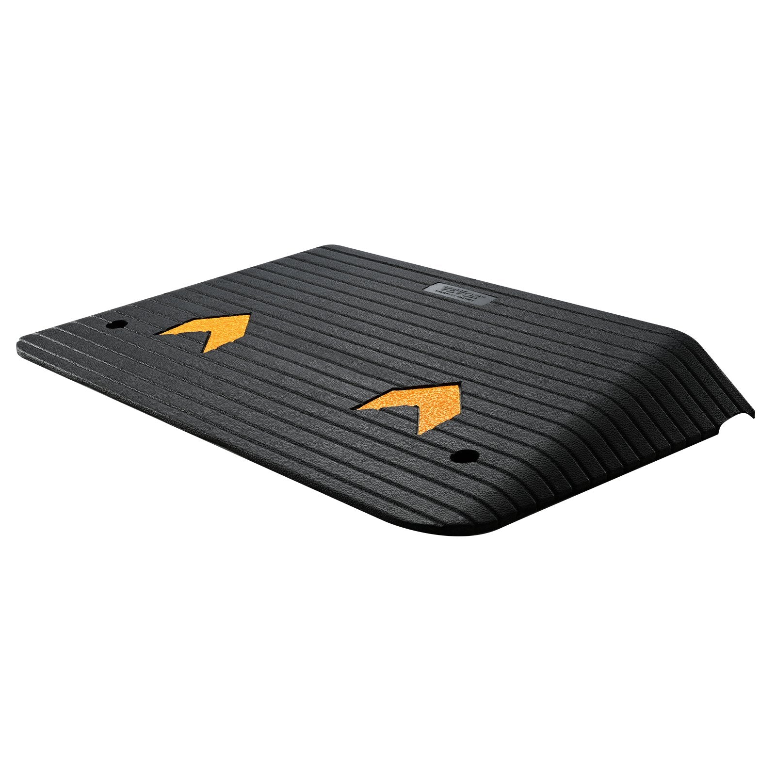 Upgraded rubber threshold ramp with textured surface, 8.9cm rise, suitable for wheelchairs and scooters, 15-ton capacity, by Hlpmedical