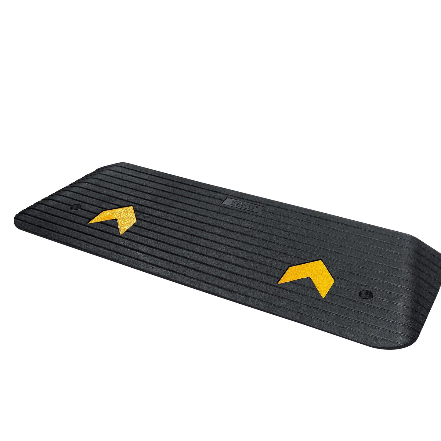 Rubber threshold ramp by Hlpmedical with textured surface, 3.8cm rise, rated for 15 tons, suitable for wheelchairs and scooters