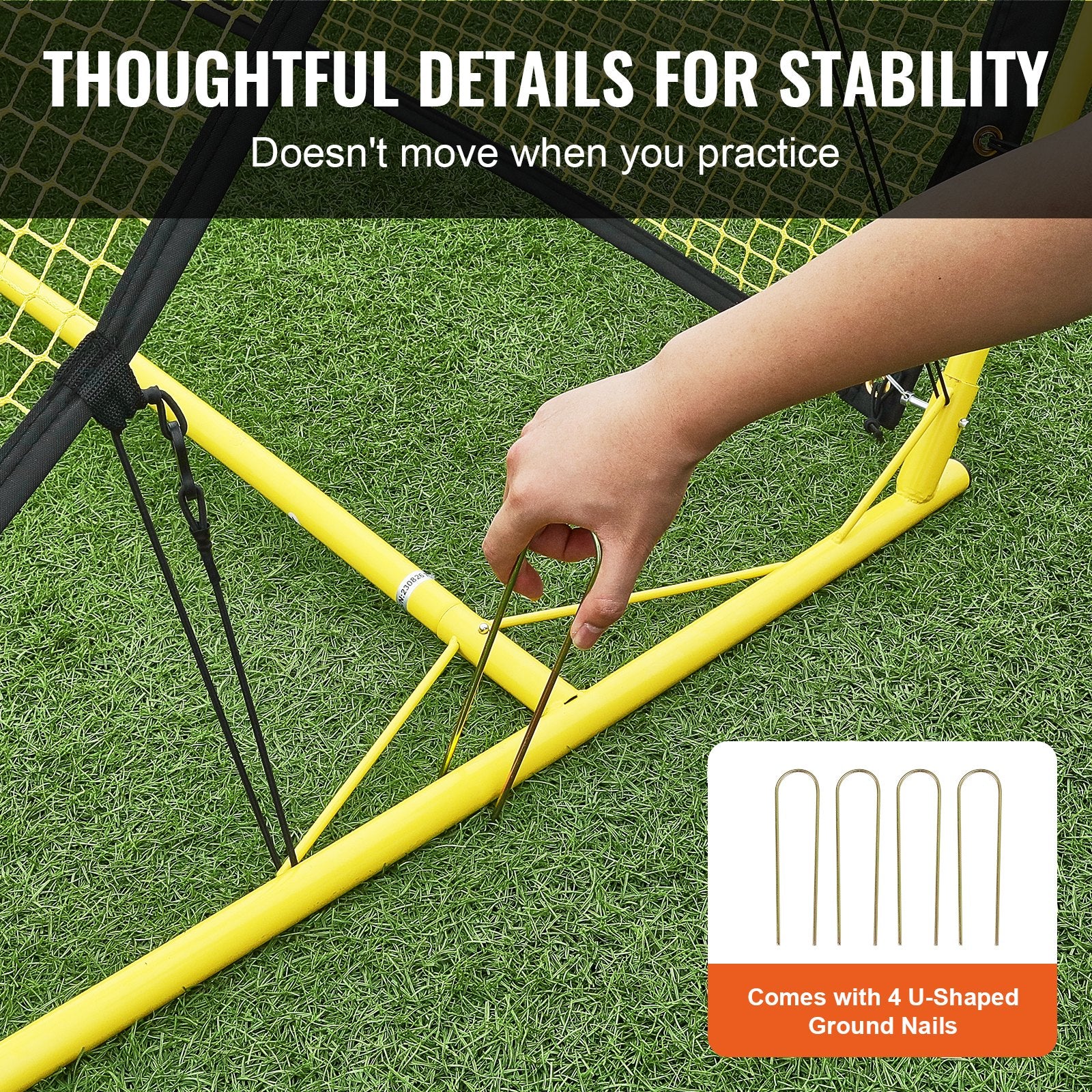 Hlpmedical 2-in-1 portable soccer rebounder net for practice, with rebound wall, portable bag, ideal for team and solo soccer training.