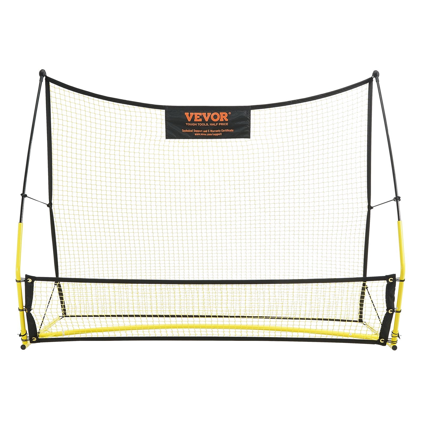 Hlpmedical 2-in-1 portable soccer rebounder net for soccer practice, featuring a rebound wall and carrying bag for team or solo training.
