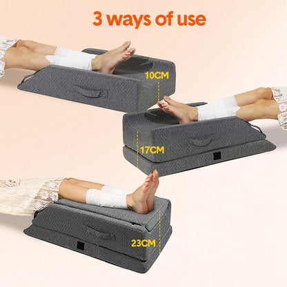 Hlpmedical Leg Wedge ergonomic booster pillow with adjustable height and washable cover, for ankle foot support and pain relief.