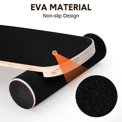 Hlpmedical wooden balance board with non-slip roller for core stability training, suitable for fitness, yoga, and sports exercises.