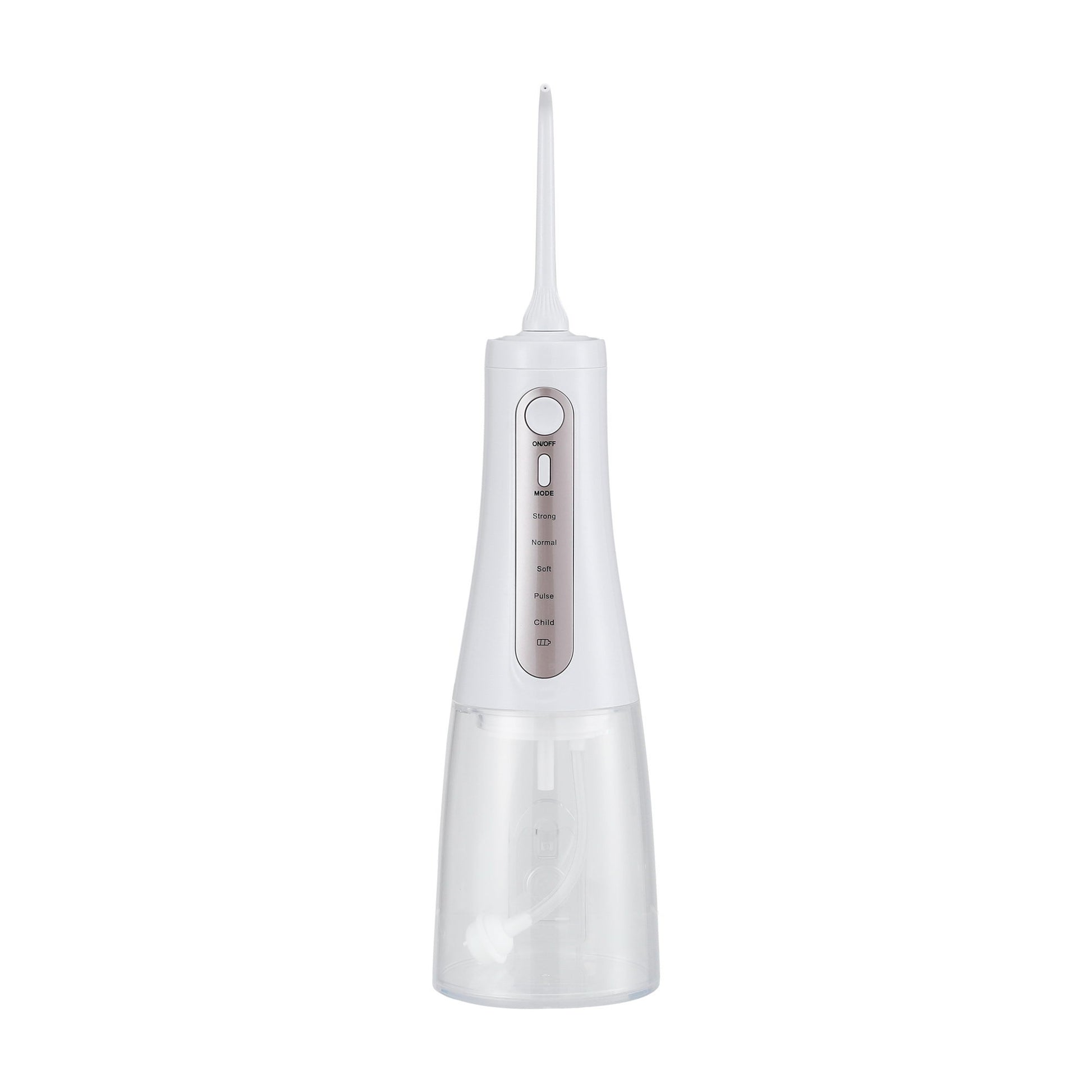 Devanti cordless water flosser in white with ergonomic design, ideal for oral hygiene and dental care at home.