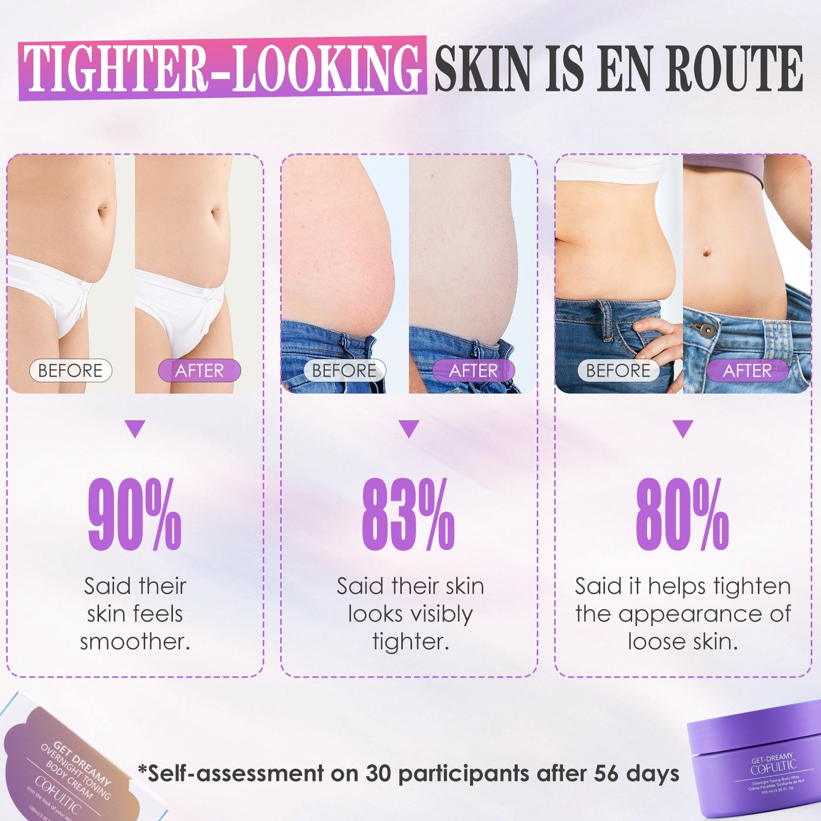 HLP Medical Supplies Cofultic Night Sleep Tightening Cream for flat wrinkles, moisturizing beauty cream in a 100ml jar