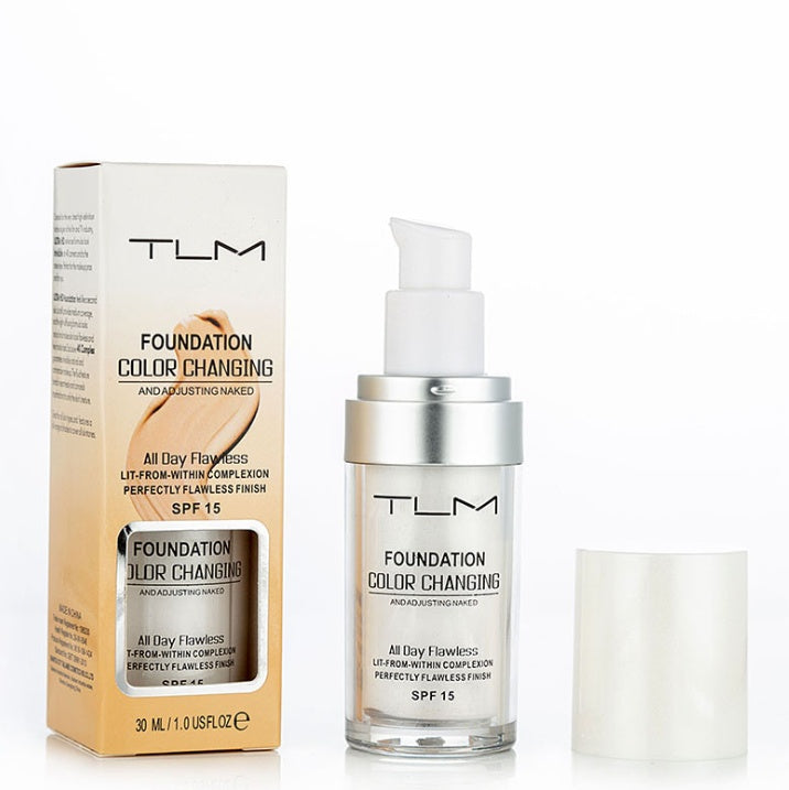 Portable HLP Medical Supplies temperature liquid foundation concealer in natural color for makeup and BB coverage.