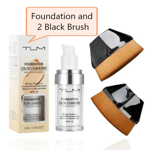 Portable HLP Medical Supplies temperature liquid foundation and concealer in natural color, ideal for natural-looking makeup.