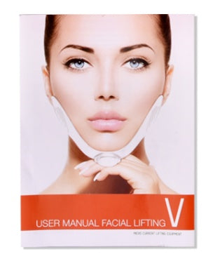 HLP Medical Supplies facial slimming massager for women, V-shape facial lifting device with silicone pads for contouring and lifting.