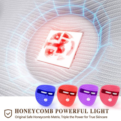 HLP Medical Supplies LED face mask for facial care with red light therapy, suitable for home and travel use.