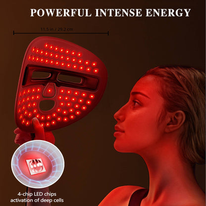 HLP Medical Supplies LED face mask for facial care, red light therapy mask designed for home and travel skincare routines.