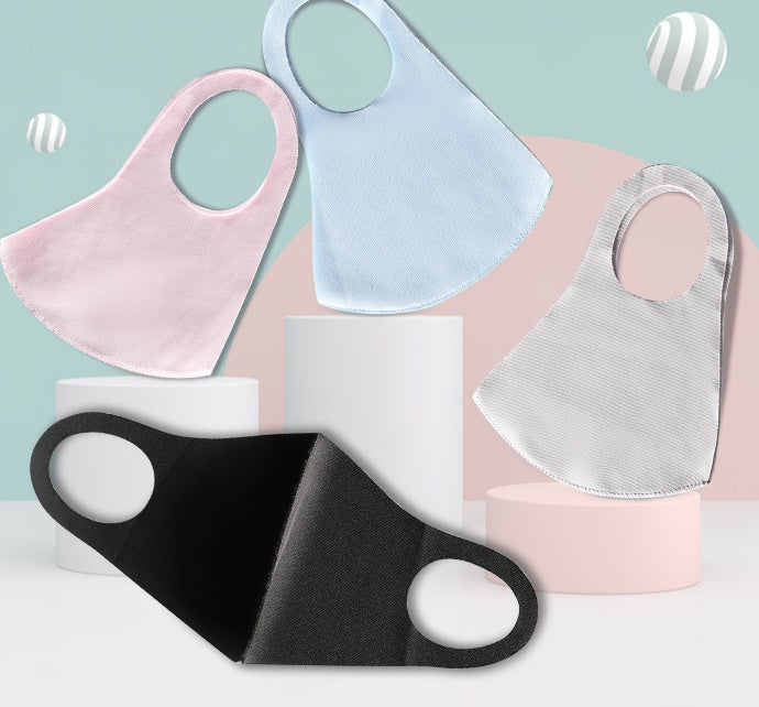 Black adult face mask by HLP Medical Supplies, nose protection mouth mask for health and safety.