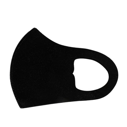 Black adult face mask for nose protection by HLP Medical Supplies, designed for comfortable mouth and nose coverage.