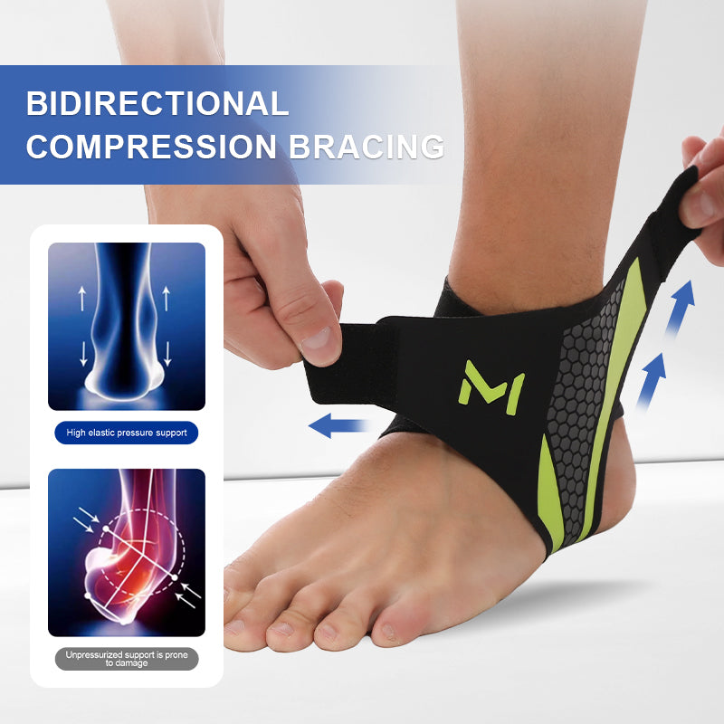 HLP Medical Supplies Cooper ankle support compression foot sleeve for men and women, ideal for sports, recovery, and weightlifting.