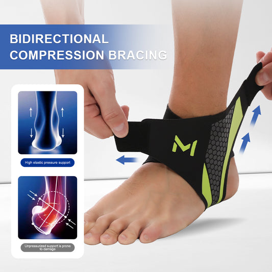 HLP Medical Supplies Cooper ankle support compression foot sleeve for men and women, ideal for sports, recovery, and weightlifting.