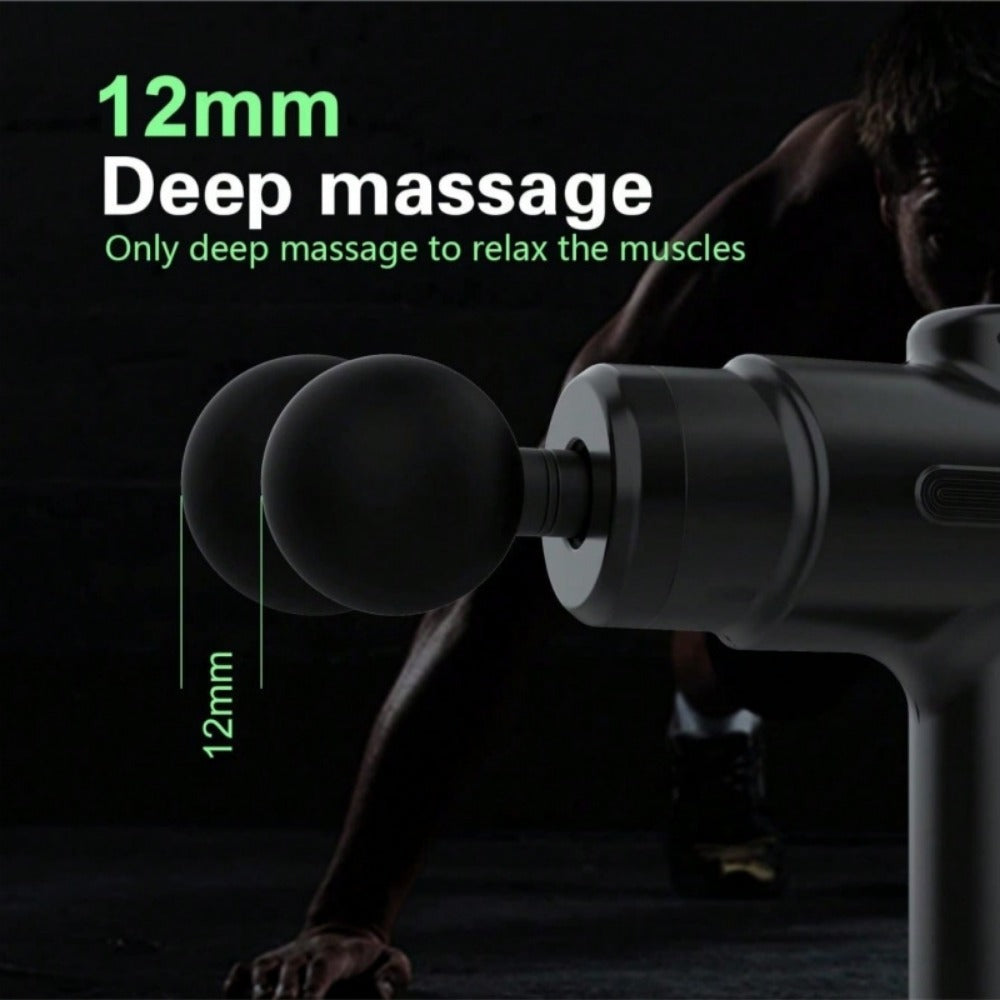 HLP Medical Supplies deep tissue massage gun with 8 heads for athletes, handheld body back muscle recovery percussion massager