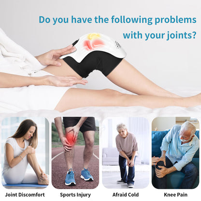 HLP Medical Supplies electric knee massager with heating, infrared, laser, and vibration for pain relief and recovery.
