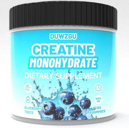 Blueberry Creatine Jelly supplement from HLP Medical Supplies, showing a single blue and white packaged jelly supplement.
